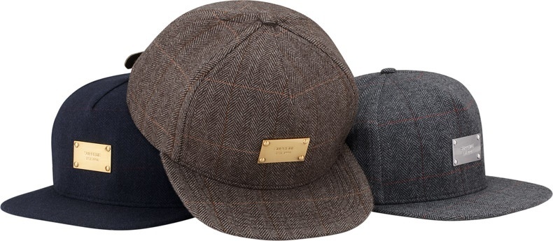Wool Windowpane Metal Plate 5 Panel